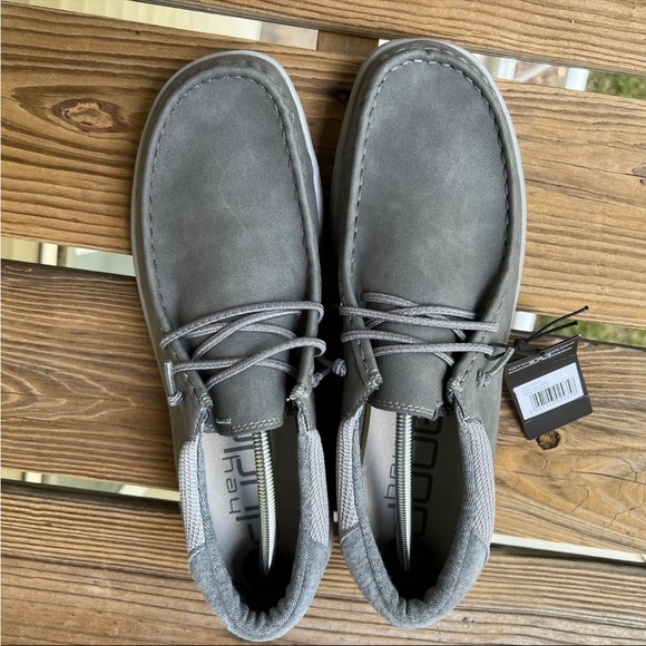 NEW Hey Dude Paul Slip On Shoes Loafer Mens Size 14 Ice Grey - Picture 2 of 8